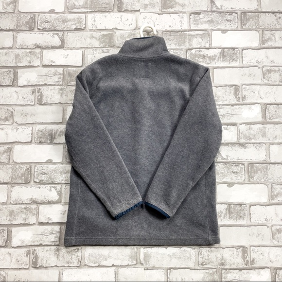 Old Navy Boys Gray Long Sleeve Pullover 1/4 Zip up Sweatshirt - Picture 6 of 10